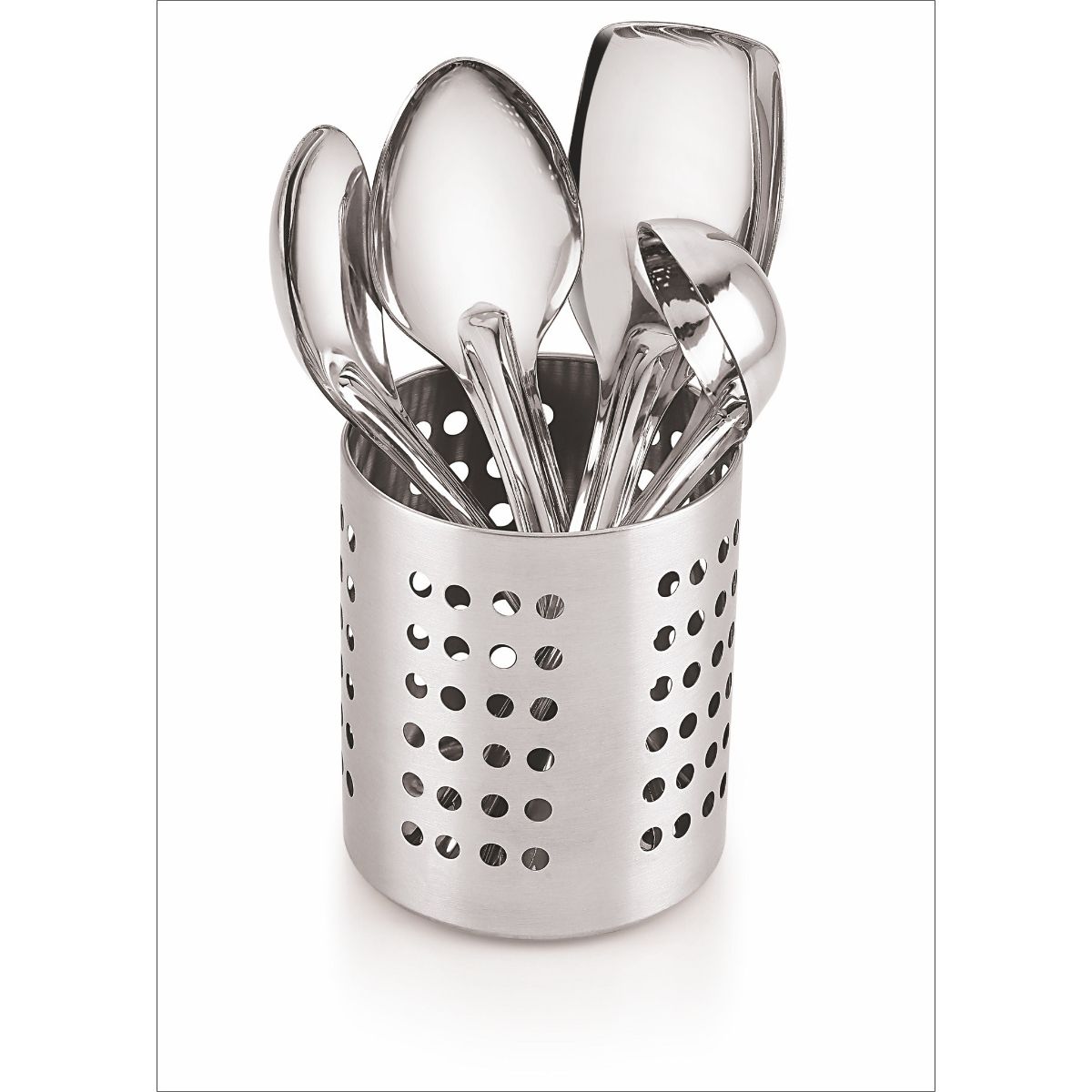 Set 4 ustensile pentru bucatarie si suport, din inox, Grunberg GR197, 1, hectarul.ro