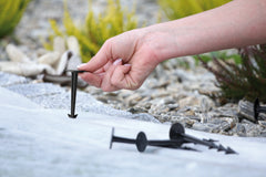 Set 50 de buc cuie fixare folii, h10 cm/ø 2.5 cm