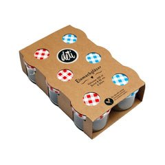 Set 6 borcane din sticla cu capac 23 cl Jam Jar Cosy&Trendy