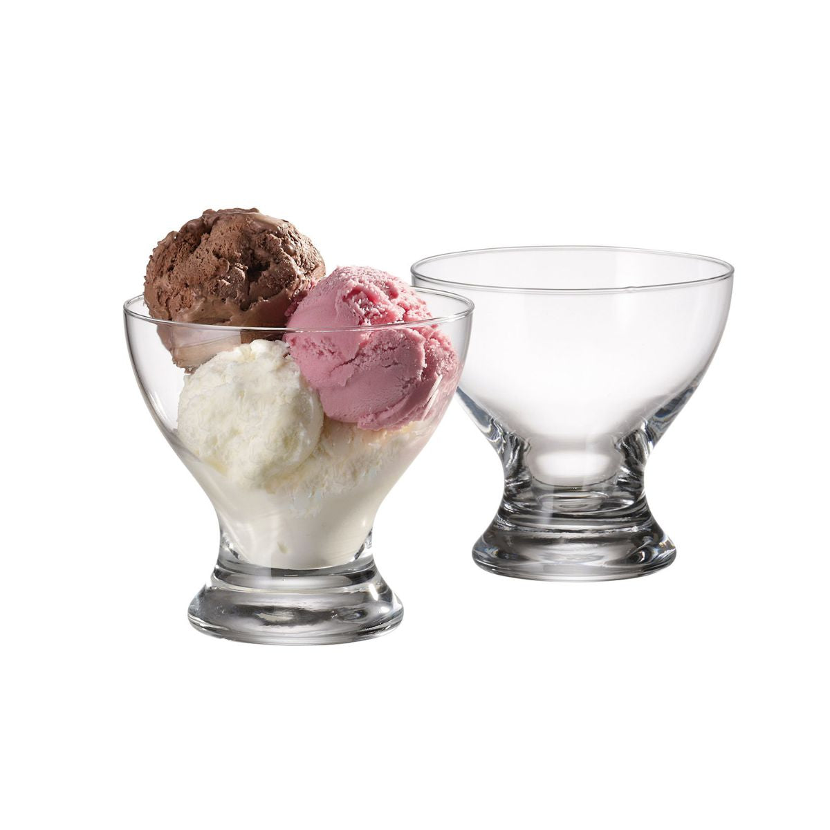 Set 6 cupe de inghetata, din cristal de Bohemia, 300 ml, 1, hectarul.ro