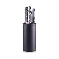 Set 5 cutite din inox in suport din plastic, 6 piese Knife Block Zeller