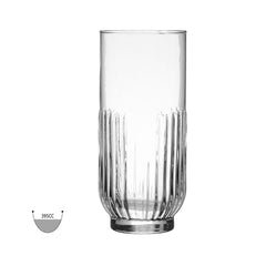 Set 6 pahare din sticla pentru apa 395cc Φ6,5X15 Inart