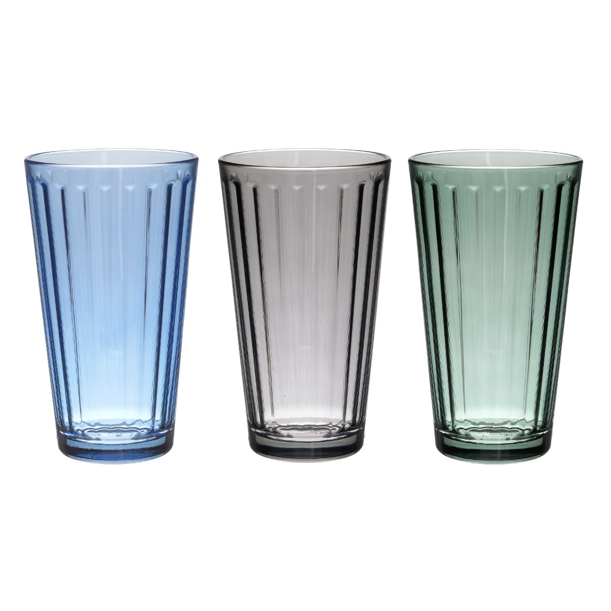 Set 6 pahare pentru apa, 430 ml, 3 culori, 1, hectarul.ro