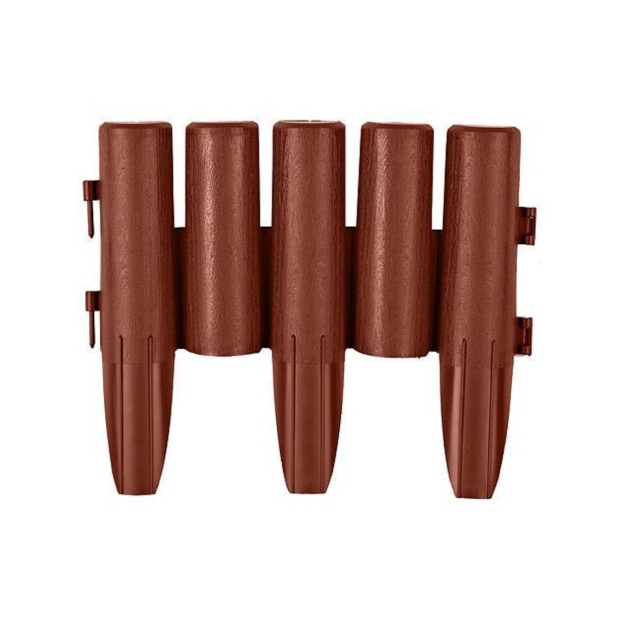 Set 8 borduri decorative din polipropilena de culoare maro terracotta stabilizata UV, 27x24 cm, 1, hectarul.ro