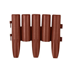 Set 8 borduri decorative din polipropilena de culoare maro terracotta stabilizata UV, 27x24 cm