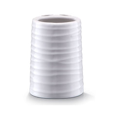 Set accesorii de baie, alb, din ceramica, Conic Zeller