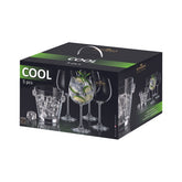 Hectarul - Set cocktail, 1 frapiera + 4 pahare, din cristal de Bohemia, 14 cm + 620 ml, Cool Set
