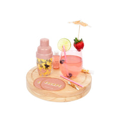 Set cocktail cu 9 accesorii Sunnylife Peachy Pink