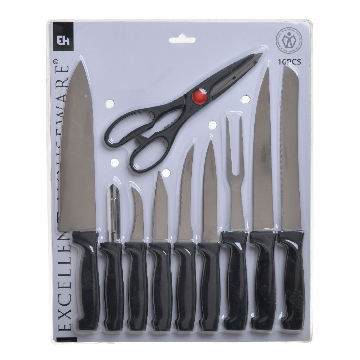 Set cutite bucatarie cu 10 piese din inox, 1, hectarul.ro