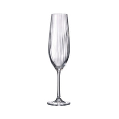 Set de 16 pahare pentru vin rosu, vin alb, sampanie si apa, transparent, din cristal de Bohemia, 500/520/690/260 ml, Sarah Waterfall