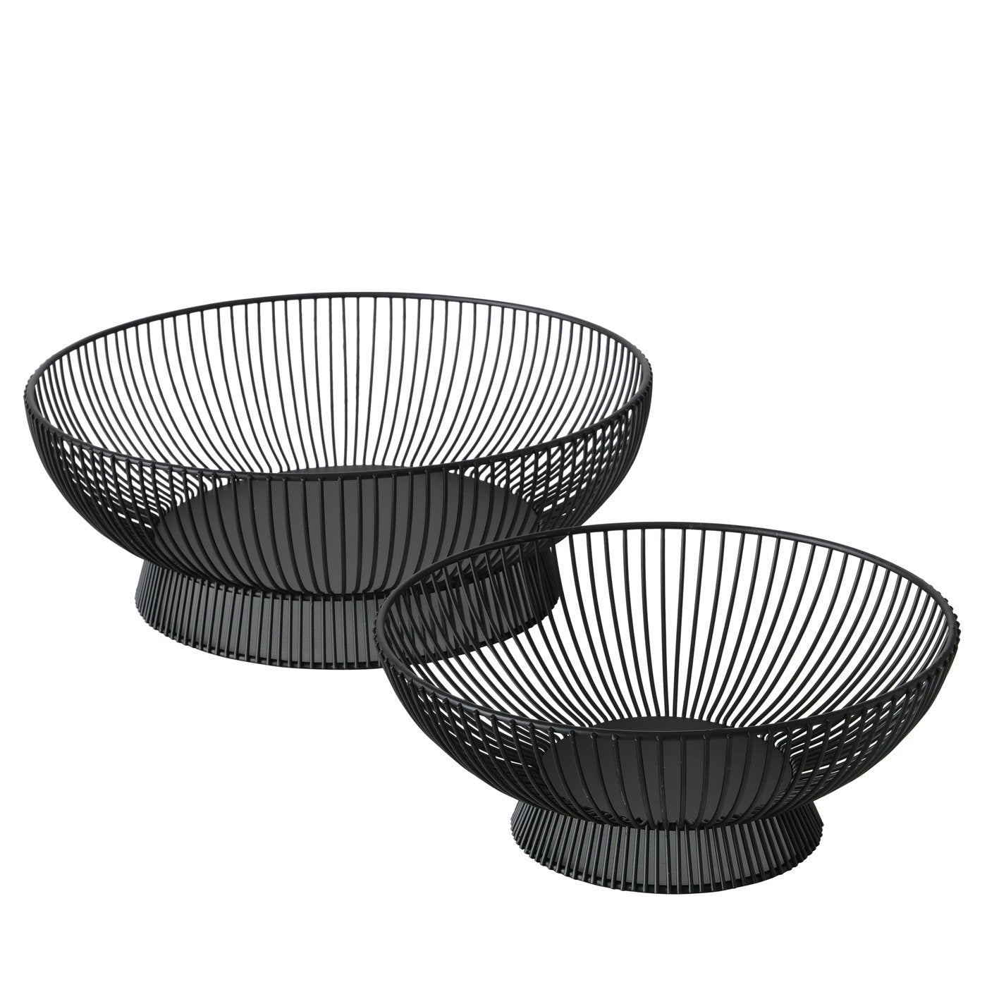 Set de 2 cosuri, negre, din fier, Balu Boltze, 1, hectarul.ro