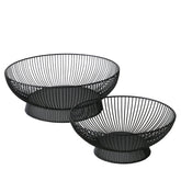 Hectarul - Set de 2 cosuri, negre, din fier, Balu Boltze