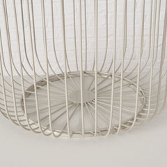 Set de 2 masute de cafea bej din fier Cindy Boltze