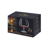 Hectarul - Set de 2 pahare pentru coniac, transparent, din cristal de Bohemia, 690 ml, Golden Prague Collection