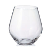 Hectarul - Set de 6 pahare pentru apa, transparent, din cristal de Bohemia, 500 ml, Tori Titanium