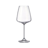 Hectarul - Set de 6 pahare pentru vin alb, transparent, din cristal de Bohemia, 520 ml, Sora White Wine