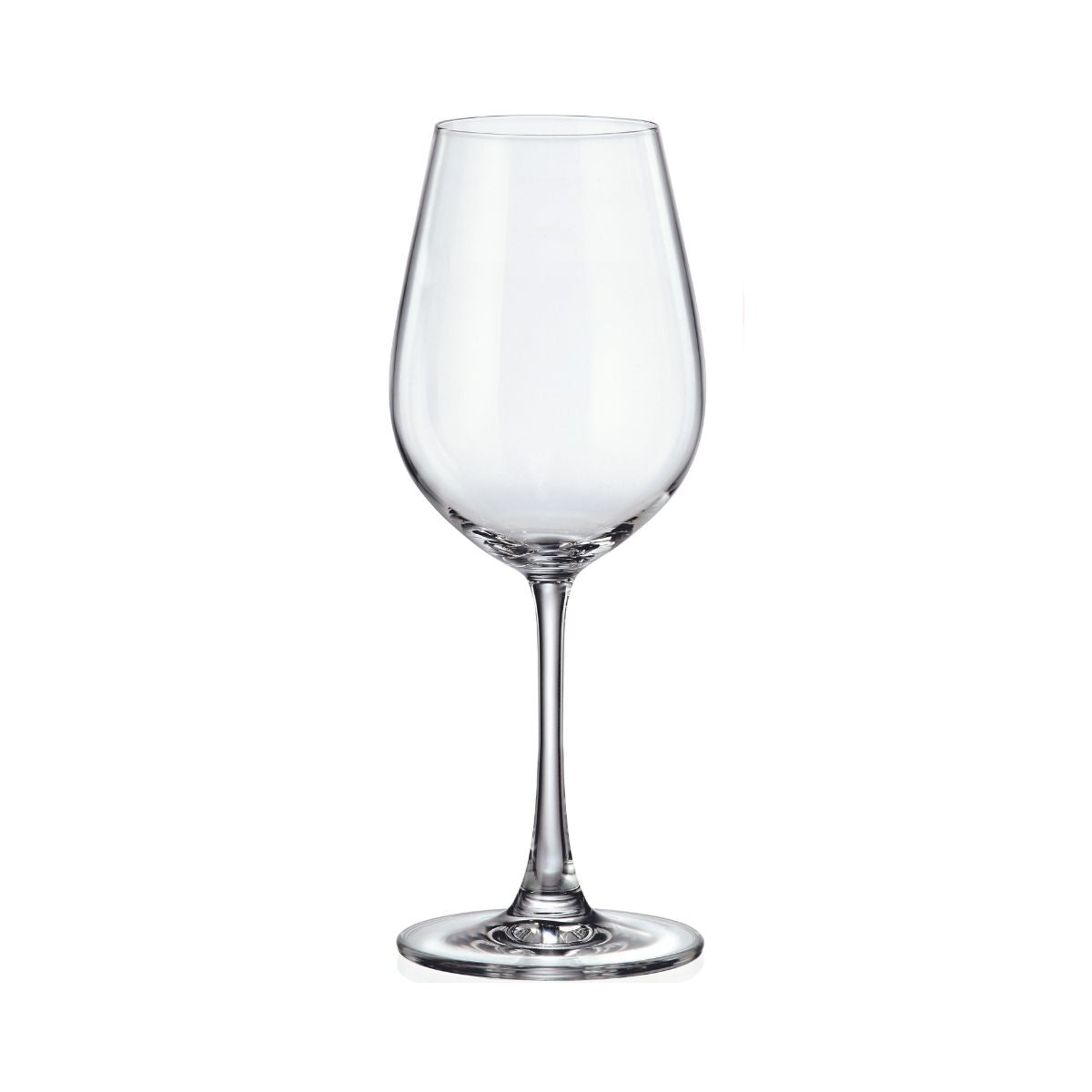 Set de 6 pahare pentru vin alb, transparent, din cristal de Bohemia, 400 ml, Sarah White Wine, 1, hectarul.ro
