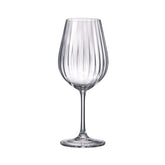 Hectarul - Set de 6 pahare pentru vin rosu, transparent, din cristal de Bohemia, 520 ml, Sarah Waterfall