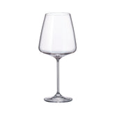 Hectarul - Set de 6 pahare pentru vin rosu, transparent, din cristal de Bohemia, 650 ml, Sora Red Wine