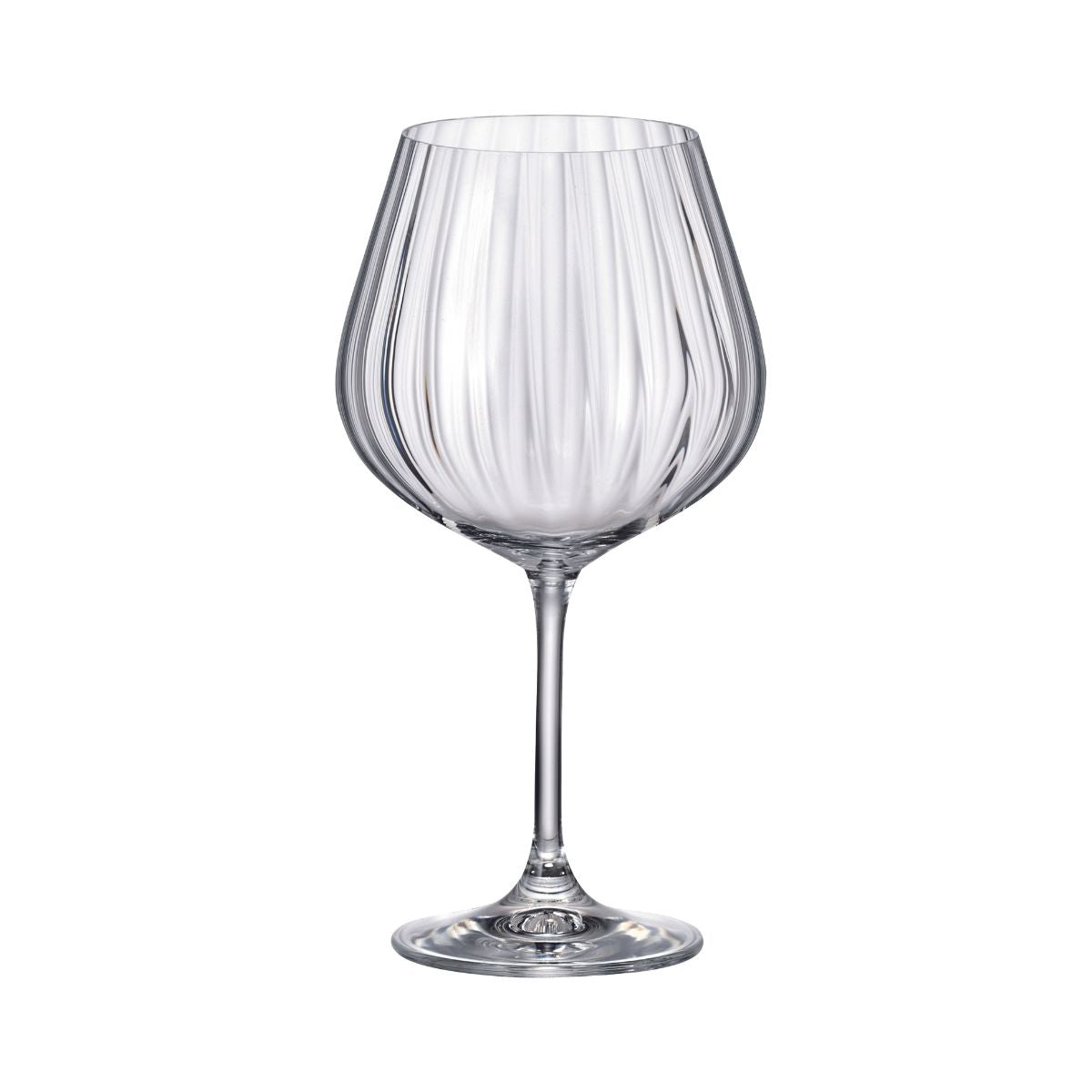 Set de 6 pahare pentru vin rosu, transparent, din cristal de Bohemia, 710 ml, Sarah Waterfall, 1, hectarul.ro
