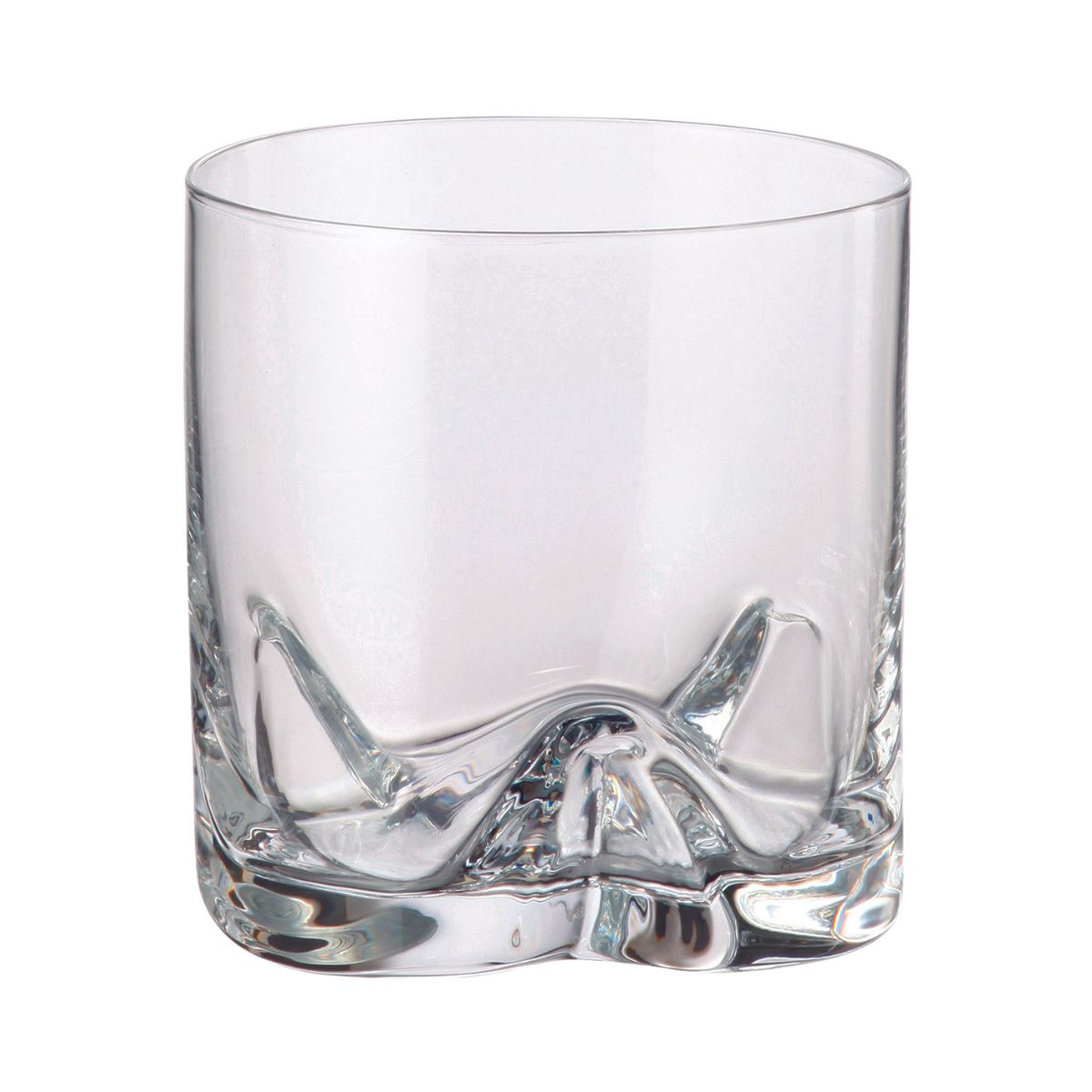 Set de 6 pahare pentru whisky, transparent, din cristal de Bohemia, 410 ml, Trio, 1, hectarul.ro