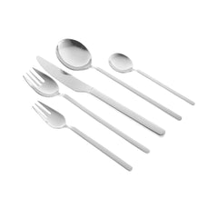 Set de tacamuri premium cu 30 de piese, din inox, argintiu