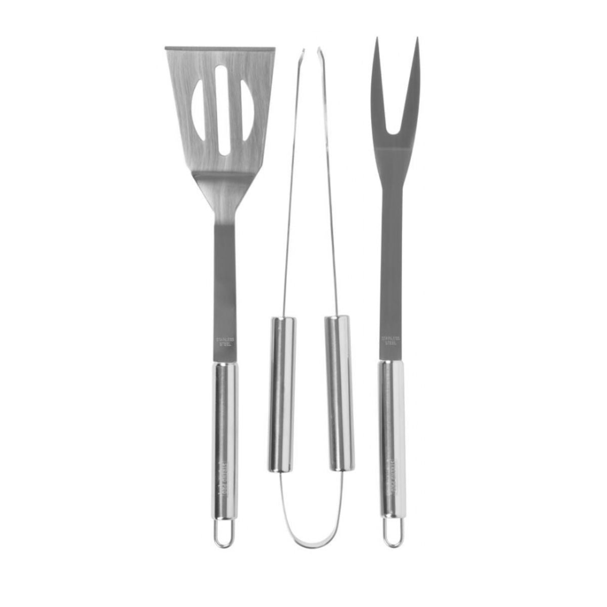 Set de ustensile pentru gratar din inox, 3 piese, STRENDPRO, 1, hectarul.ro