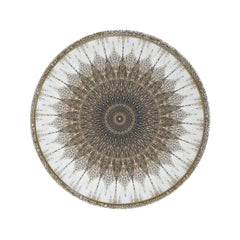 Set farfurii 6+1 piese maro-crem Φ20 + Φ26 cm Inart