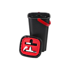 Set galeata cu mop plat QuickShine MagicHome 8 l , negru