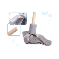 Set mare de curatenie din lemn, carucior si accesorii