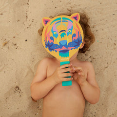 Set palete cu 2 mingi, pentru plaja Sunnylife Tigru