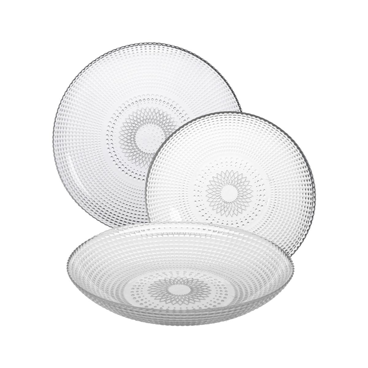 Set pentru cina, transparent, din sticla, pentru 6 persoane, Glass Urban Living, 1, hectarul.ro