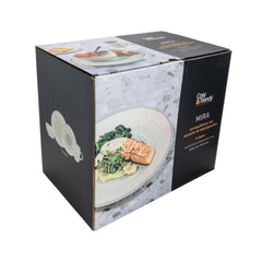 Set pentru cina verde/crem, ceramic, pentru 4 persoane, Mira Cosy&Trendy