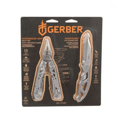 Set promotional Gerber multitool Suspension NXT si cutit pliabil de buzunar Paraframe