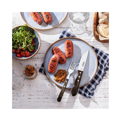 Set tacamuri 12 piese Jumbo Steak maro Tramontina