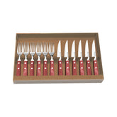 Hectarul - Set tacamuri 12 piese Steak-/Pizza Spanish rosu Tramontina