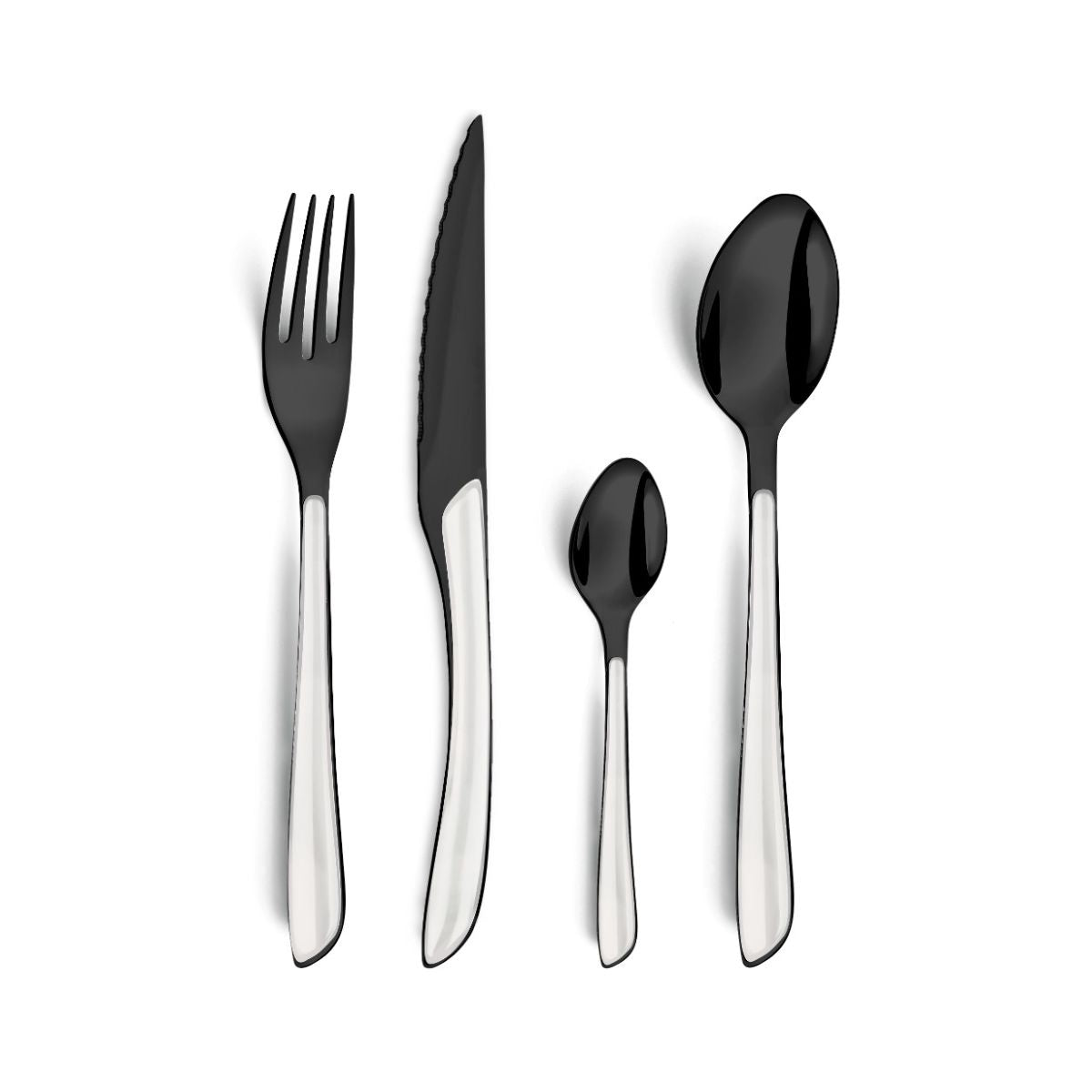 Set tacamuri 16 piese alb/negru Eclat Lumino Amefa, 1, hectarul.ro