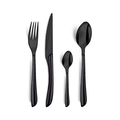 Set tacamuri 16 piese negru/negru Eclat Lumino Amefa