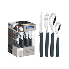 Set tacamuri 24 piese gri inchis Carmel Tramontina