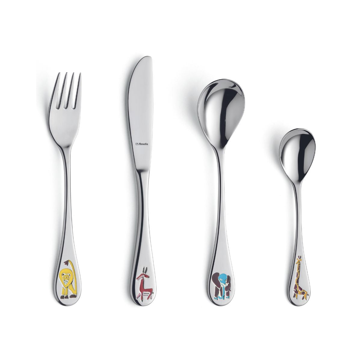 Set tacamuri 4 piese din inox pentru copii Safari Amefa, 1, hectarul.ro