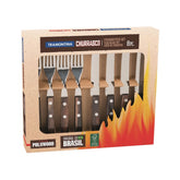 Hectarul - Set tacamuri 8 piese Steak-/Pizza maro Tramontina