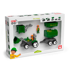 Set tractor cu 2 fermieri si accesorii MultiGO
