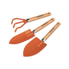 Set unelte de gradinarit 3 piese cu maner din lemn Tramontina