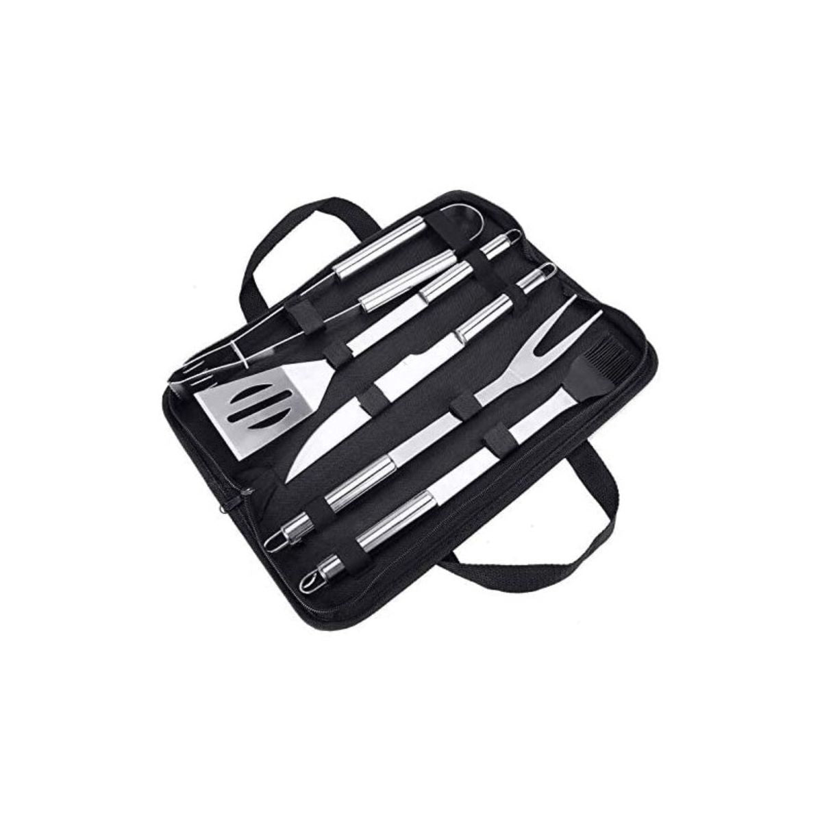 Set ustensile din inox, pentru gratar, 5 piese, Grunberg UG5PS, 1, hectarul.ro