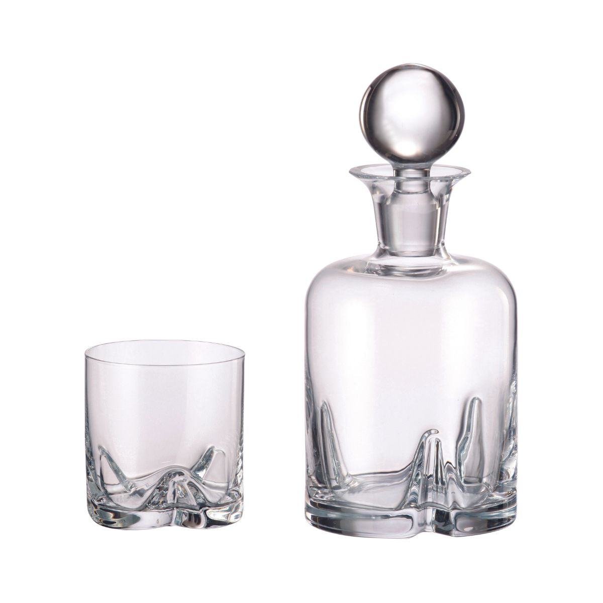 Set whisky, 1 carafa + 6 pahare, din cristal de Bohemia, 1000 ml + 410 ml, Trio, 1, hectarul.ro