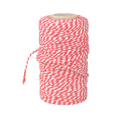 Hectarul - Sfoara alb/rosu pentru bucatarie 100 m Cooking yarn Esschert Design