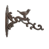 Hectarul - Suport agatatoare pentru ghivece ruginiu din otel turnat Bird 21 cm Esschert Design Design