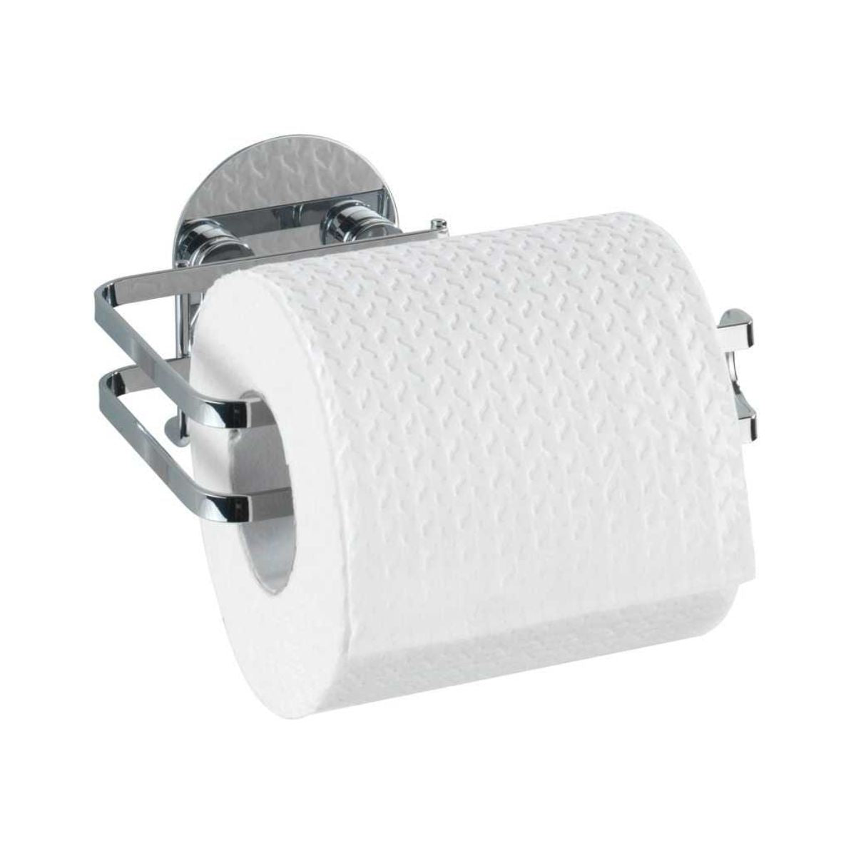 Suport argintiu din inox pentru hartie igienica, 13,5 x 11 x 7 cm, Edelstahl Wenko, 1, hectarul.ro