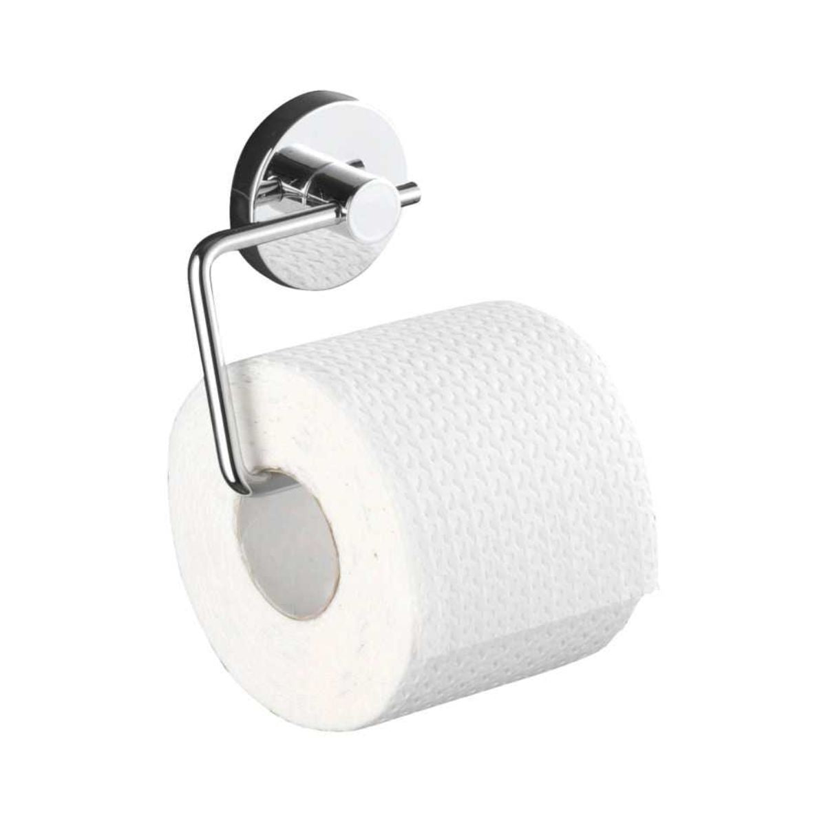 Suport argintiu din otel cromat pentru hartie igienica, 13 x 10,5 x 3,5 cm, Milazzo Wenko, 1, hectarul.ro