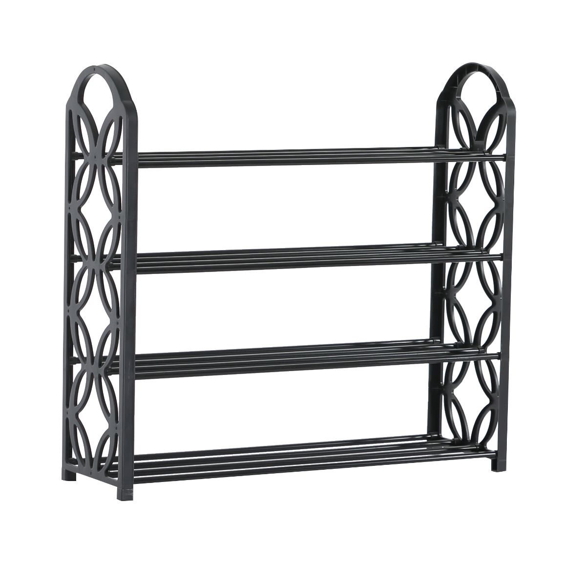 Suport cu 4 rafturi , din metal si plastic , pentru incaltaminte , 62.50 x 21 x 60 cm , Grunberg RF43, 1, hectarul.ro